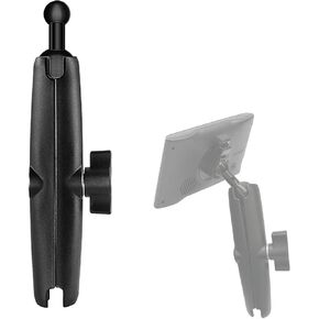 25mm / 1 inch to 17mm Ball Adapter for RAM Mounts B Size Double Socket Arm, Garmin 17mm Swivel Ball Mounting Pattern GPS Mount (Double Socket Arm: Long 5.9")