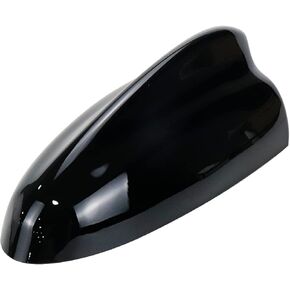 Signal Enhanced Antenna Roof Top Mounted Shark Fin Car Radio AM FM Antenna 6-7/8 x 3-3/4 inch Base (Black)