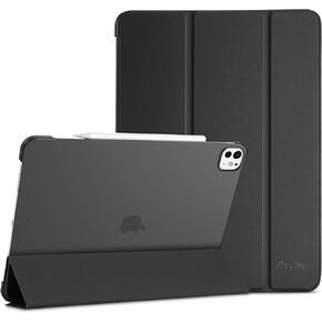 حافظة ProCase لجهاز iPad Pro 13 بوصة 2024 (M4/7th Gen)، حافظة iPad M4 13 حافظة ذكية قابلة للطي لجهاز iPad Pro 13، حافظة نحيفة وغطاء خلفي صلب شفاف 13 بوصة 2024 iPad Pro، خاصية النوم/الاستيقاظ التلقائي - أسود