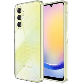 Crystal Clear Compatible with Samsung Galaxy A25 5G Case.Soft Slim Fit Transparent Plastic TPU Protective Silicone Cover Phone Cases for Samsung Galaxy A25 [Slim Thin & Comfort Grip] [Shockproof]