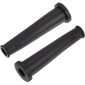 uxcell Cord Boot Protector Cable Sleeve Hose Rubber Flexible 80mm Length Black 30 Pcs