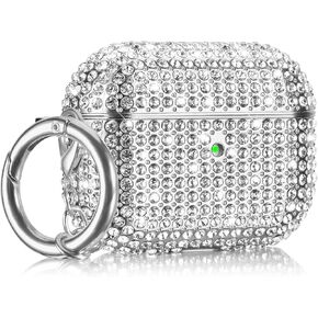 Case for AirPods Pro 2nd Generation, Cute AirPod Pro 2 Protective Cover for Women Girls, Bling Crystal PC Apple Ipods Pro Cases Accessories, Colorful