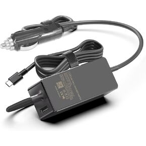 100W USB C Laptop Car Charger for Dell Latitude/Dell XPS, Lenovo Thinkpad/Yoga/IdeaPad, MacBook Pro/Air, HP Spectre/Elitebook, LG Gram, Samsung Acer Asus Chromebook Charger