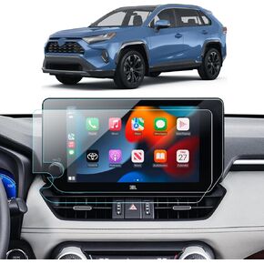 2PCS Car Nano Screen Protector for 10.5 Inch 2024 2023 Toyota RAV4 Accessories GPS Navigation Touchscreen Protector Films for Toyota RAV 4 HD Clear Bubble Free
