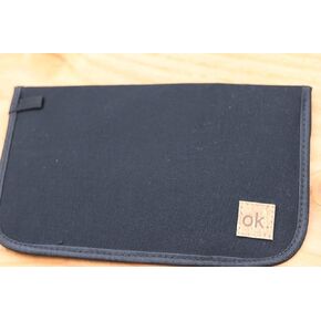 غلاف محفظة هاتف كبير EMF/rf/RFID مصنوع من قماش طبيعي يحجب الإشعاع من الهاتف المحمول 5G والهواتف المحمولة حقيبة فاراداي (حقيبة هاتف XL)
