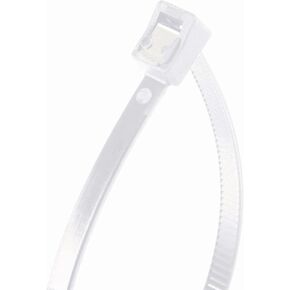 Gardner Bender 46-311SC Nylon Self-Cutting Cable Tie, 11 inch, 50 lb. Tensile, Twist-Off Tail, Zip Tie, 50 Pk., Natural White