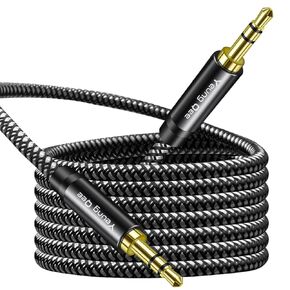 Aux Cord 10ft, 3.5mm Aux Cable - Nylon Braided Aux Audio Cable 3.5mm Male to Male AUX Cord Compatible with Car,Headphones, iPods, iPhones, iPads,Tablets,Laptops,Android Smart Phones& More (10FT/3M)
