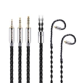 BlackCat Ultra 8 Strands Zinc Copper Alloy Oil Soaked Earbud Cable 3.5/2.5/4.4mm MMCX/2Pin for HOLA Gumiho OH2 Cadenza