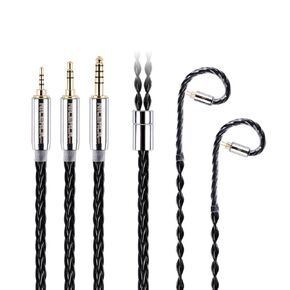 BlackCat Ultra 8 Strands Zinc Copper Alloy Oil Soaked Earbud Cable 3.5/2.5/4.4mm MMCX/2Pin for HOLA Gumiho OH2 Cadenza