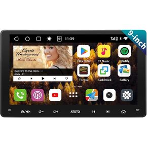 ATOTO S8 MS 9" QLED 1280 * 720 Android in Dash Navigation, Double Din Car Stereo, Wireless Android Auto & Wireless CarPlay, GPS Tracking, 4G+32G, Built-in 4G LTE, Dual Bluetooth, LRV, SCVC, S8G2094MS