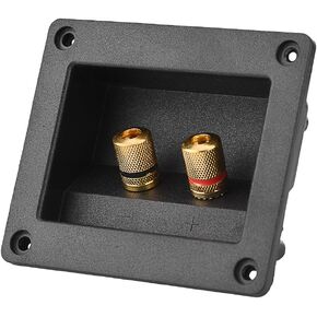 Speaker Box Terminal Cup DIY 2-Way Speaker Box Terminal Binding Post, Power Speaker Screw-in Terminal Plates Screw Cup Connector for Car/Home Audio DIY