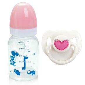 Blue Style Pacifier and Bottle 2 Piece Set Safest Reborn Baby Doll Accessories