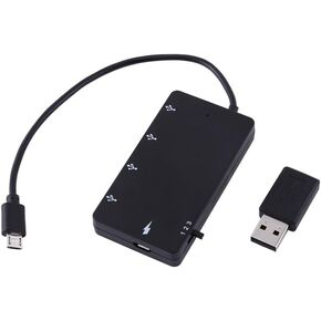 Micro USB OTG Charge HUB, 4 Port Micro USB Hub USB2.0 OTG Extension Adapter Charging Cable for Smartphone, Tablet, for Android and for Windows