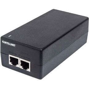 Intellinet Gigabit Ultra POE Injector PoE+ - Up to 60W Ultra Power Supply, 10/100/1000 Mbps, IEEE 802.3af/802.3at Compliant, Metal housing – 3 Yr Mfg Warranty - 561235