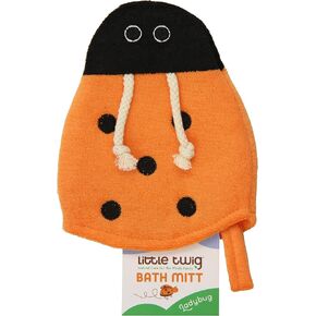 Little Twig Lady Bug Bath Mitt