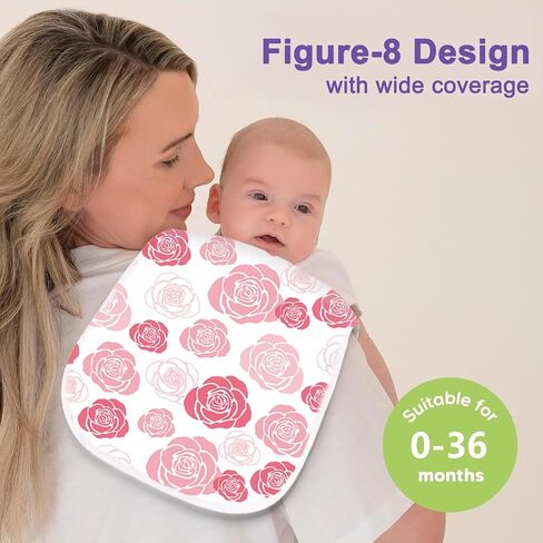 10-Pack Burp Cloths for Baby Boys and Girls - Organic Baby Burp Cloth,Baby Washcloths, Burp Rags, Large Neutral Burp Clothes for Newborn in Saudi Arabia