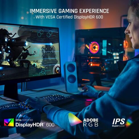 شاشة ألعاب فيوسونيك XG320U مقاس 32 بوصة بدقة 4K UHD 1 مللي ثانية و150 هرتز مع تقنية FreeSync Premium Pro وHDR 600 وHDMI ومنفذ DisplayPort وUSB وبيئة عمل متقدمة in Kuwait