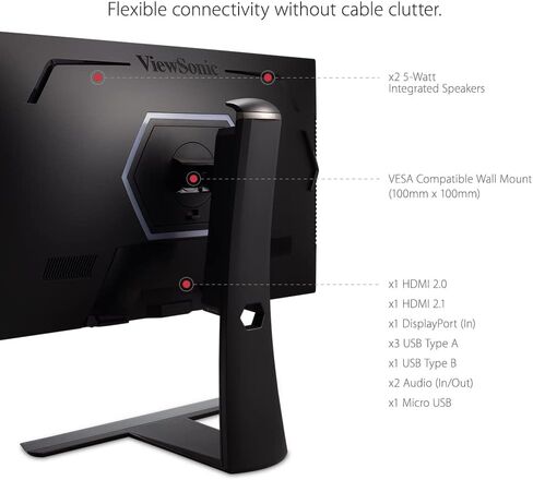 شاشة ألعاب فيوسونيك XG320U مقاس 32 بوصة بدقة 4K UHD 1 مللي ثانية و150 هرتز مع تقنية FreeSync Premium Pro وHDR 600 وHDMI ومنفذ DisplayPort وUSB وبيئة عمل متقدمة in Kuwait