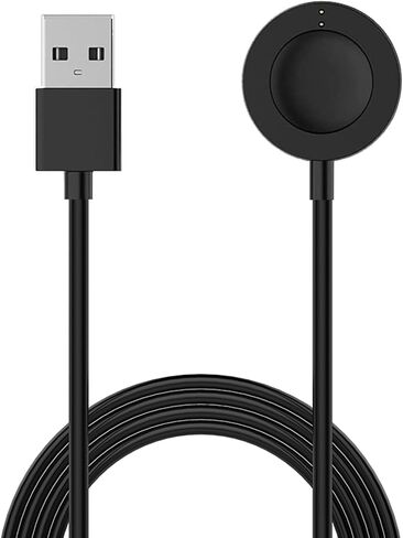 for Fossil Gen 4 Charger, USB Charging Cable for Gen 5E, 5, Gen 6, Emporio Armani, Skagen falster 2, Misfit Vapor 2, Michael Kors Runway Smartwatch 3.3ft / 100cm (Black) in Saudi Arabia