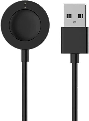 for Fossil Gen 4 Charger, USB Charging Cable for Gen 5E, 5, Gen 6, Emporio Armani, Skagen falster 2, Misfit Vapor 2, Michael Kors Runway Smartwatch 3.3ft / 100cm (Black) in Saudi Arabia
