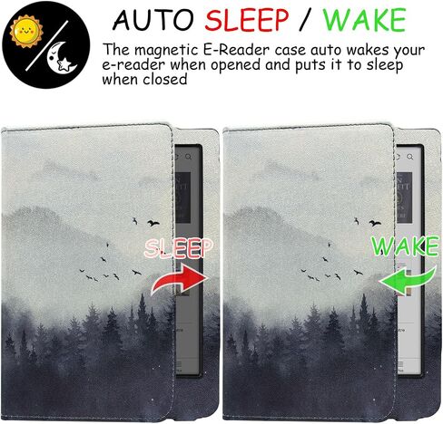 Stand Case for 6'' Kobo Clara Colour/Clara BW/Clara 2E Cover (Model N367 / N365 / N506) with Auto Sleep&Wake/Double Hand Strap/Magnetic Closure (Flower Clusters) in Saudi Arabia