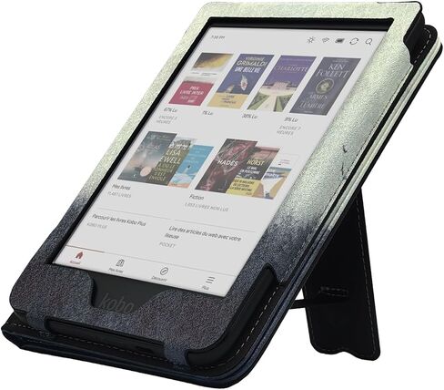 Stand Case for 6'' Kobo Clara Colour/Clara BW/Clara 2E Cover (Model N367 / N365 / N506) with Auto Sleep&Wake/Double Hand Strap/Magnetic Closure (Flower Clusters) in Saudi Arabia