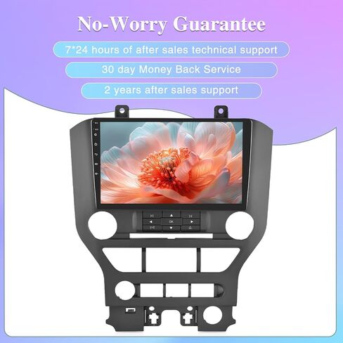 [8 Core 4G+64G] Android Car Radio for Ford Mustang 2015-2020 (Adapts to 3 Buttons Only) - 9 inch Touch Screen Car Play Stereo, DSP 32 EQ Audio/IPS Screen/Carplay/Android Auto/SWC/BT 5.0/WiFi in Saudi Arabia