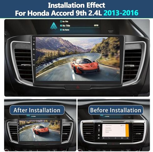 2G+64G Android 13 Car Stereo for Honda Accord 9th 2.4L 2013-2016 with Wireless Apple Carplay Android Auto,10.1'' HD Touchscreen Car Radio with WiFi GPS Navigation Bluetooth FM/RDS SWC+Backup Camera in Saudi Arabia