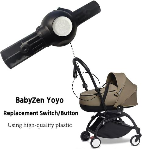 2pcs Button for Babyzen YOYO/YOYO + / YOYO² Stroller Replacement Parts Compatible with Babyzen YOYO/YOYO + / YOYO² Stroller Accessories for Baby Stroller Black in Saudi Arabia