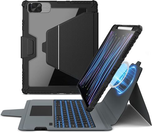 Nillkin iPad 10th Generation Keyboard and Magnetic Stand Magic Case for iPad 10.9 inch 10th case with Keyboard, Detachable Backlit Keyboard,Trackpad in Saudi Arabia