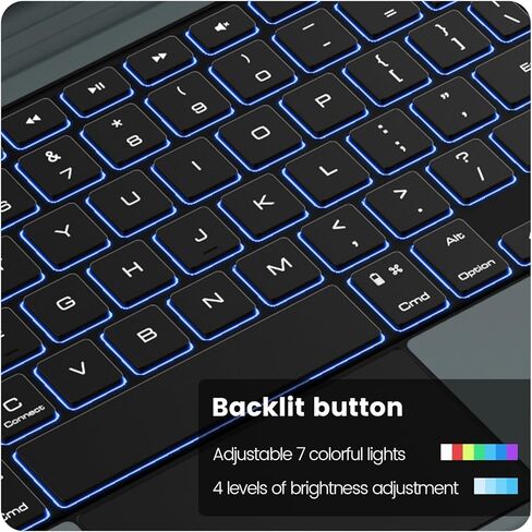Nillkin iPad 10th Generation Keyboard and Magnetic Stand Magic Case for iPad 10.9 inch 10th case with Keyboard, Detachable Backlit Keyboard,Trackpad in Saudi Arabia