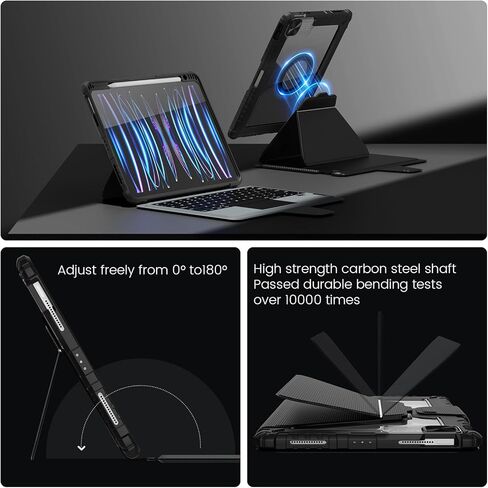Nillkin iPad 10th Generation Keyboard and Magnetic Stand Magic Case for iPad 10.9 inch 10th case with Keyboard, Detachable Backlit Keyboard,Trackpad in Saudi Arabia