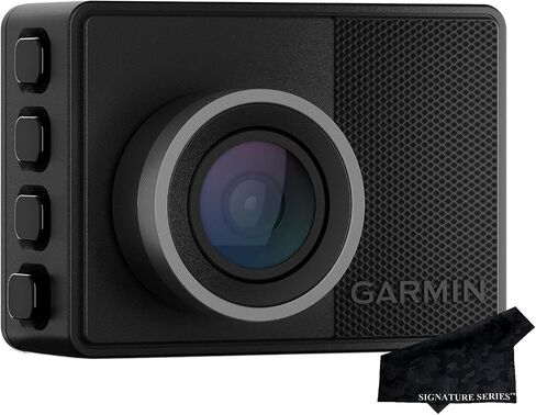 Garmin Dash Cam 57, 1440p, 140-degree FOV, Remotely Monitor Your Vehicle While Away with New Connected Features, Voice Control, Compact and Discreet, Includes Memory Card and Signature Series Cloth in Saudi Arabia