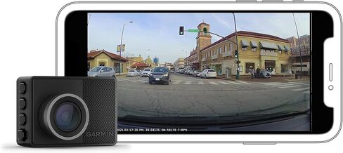 Garmin Dash Cam 57, 1440p, 140-degree FOV, Remotely Monitor Your Vehicle While Away with New Connected Features, Voice Control, Compact and Discreet, Includes Memory Card and Signature Series Cloth in Saudi Arabia