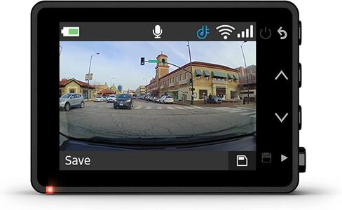 Garmin Dash Cam 57, 1440p, 140-degree FOV, Remotely Monitor Your Vehicle While Away with New Connected Features, Voice Control, Compact and Discreet, Includes Memory Card and Signature Series Cloth in Saudi Arabia