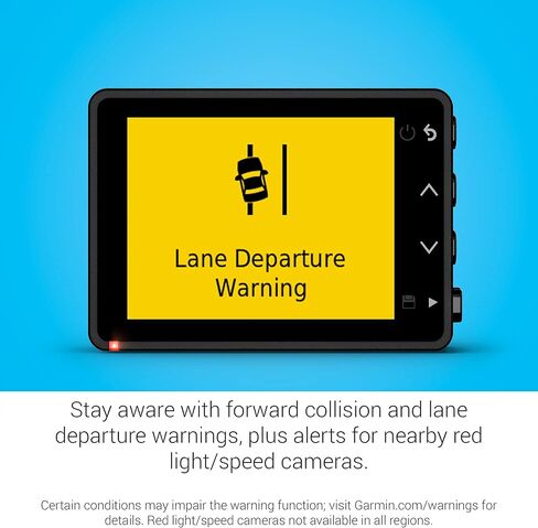 Garmin Dash Cam 57, 1440p, 140-degree FOV, Remotely Monitor Your Vehicle While Away with New Connected Features, Voice Control, Compact and Discreet, Includes Memory Card and Signature Series Cloth in Saudi Arabia