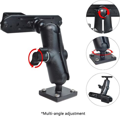 Handheld Radio&Speaker Microphone Holder,Drill Base Mount W/Self-tapping Screws Adhesive Bottom,for Motorola Talkabout Cobra BaoFeng Kenwood Portable Walkie Talkie in Saudi Arabia