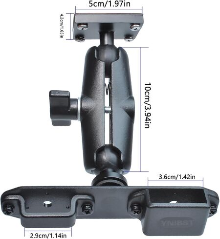 Handheld Radio&Speaker Microphone Holder,Drill Base Mount W/Self-tapping Screws Adhesive Bottom,for Motorola Talkabout Cobra BaoFeng Kenwood Portable Walkie Talkie in Saudi Arabia