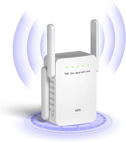 Lintratek WiFi Extender Signal Booster for Home,Covers up to 3,000 Sq.Ft & 30 Devices,Wireless Internet Repeater,Long Range Amplifier,300Mbps WiFi Range Extender with Ethernet Port,Only 2.4GHz in Saudi Arabia