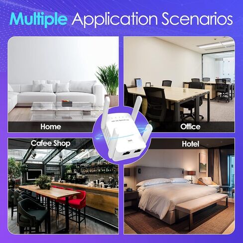 Lintratek WiFi Extender Signal Booster for Home,Covers up to 3,000 Sq.Ft & 30 Devices,Wireless Internet Repeater,Long Range Amplifier,300Mbps WiFi Range Extender with Ethernet Port,Only 2.4GHz in Saudi Arabia