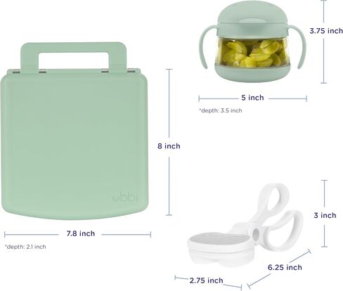 Ubbi Bento Lunch Box for Kids Back to School with 4 Compartments, BPA-Free, Leakproof, Dishwasher Safe, Food-Safe Material, Portion-Controlled Lunch Container, Blush Pink in Saudi Arabia