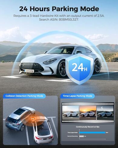 كاميرا قياس AZDOME مقاس 12 بوصة مع كاميرا أمامية منفصلة بدقة 4K، وكاميرا مرآة الرؤية الخلفية مع Sony IMX335، ورؤية ليلية WDR، ونظام تحديد المواقع العالمي (GPS)، وشاشة IPS كاملة اللمس، وبطاقة مجانية سعة 64 جيجابايت، ومساعد ركن السيارة PG18S in Kuwait