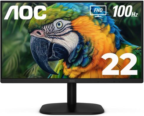 شاشة AOC 22B2HM2 مقاس 22 بوصة بدقة Full HD (1920 × 1080) 100 هرتز LED، مزامنة متكيفة، VGA x1، HDMI x1، خالية من الوميض، ضوء أزرق منخفض، HDR جاهز، VESA، ضبط الإمالة، مخرج سماعة الأذن، صديقة للبيئة in Kuwait