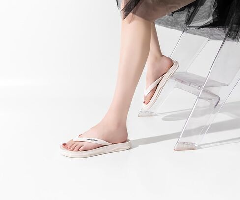 Womens Slim Flip Flops Comfortable Cushion Slip On Beach Thong Sandals for Women Non-Slip in Saudi Arabia