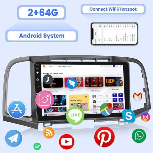 [2G+64G] Car Radio for Toyota Venza 2008-2016, Android 13 Touch Screen Venza Stereo, Carplay/Android Auto/EQ Audio/1080P/SWC/Bluetooth in Saudi Arabia
