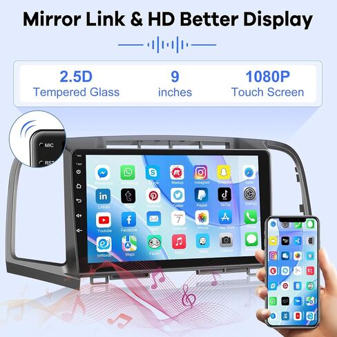 [2G+64G] Car Radio for Toyota Venza 2008-2016, Android 13 Touch Screen Venza Stereo, Carplay/Android Auto/EQ Audio/1080P/SWC/Bluetooth in Saudi Arabia