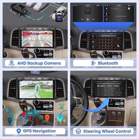 [2G+64G] Car Radio for Toyota Venza 2008-2016, Android 13 Touch Screen Venza Stereo, Carplay/Android Auto/EQ Audio/1080P/SWC/Bluetooth in Saudi Arabia