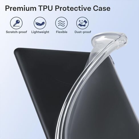 Clear Case for 6.8" Kindle Paperwhite 11th Generation 2021 and Signature Edition, 4 in 1 Case with 2 Screen Protectors and 50 Stickers,Lightweight and Scratch-Proof Silicone Back Cover in Saudi Arabia