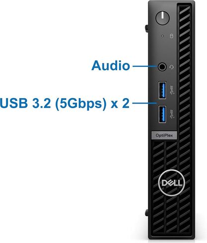 كمبيوتر ديل اوبتيبليكس 7010 مايكرو، انتل كور i9-12900K، ذاكرة الوصول العشوائي 64 جيجا، 2 تيرابايت NVMe SSD، USB 3.2، واي فاي مدمج، بلوتوث، ويندوز 11 برو، كمبيوتر أسود in Saudi Arabia