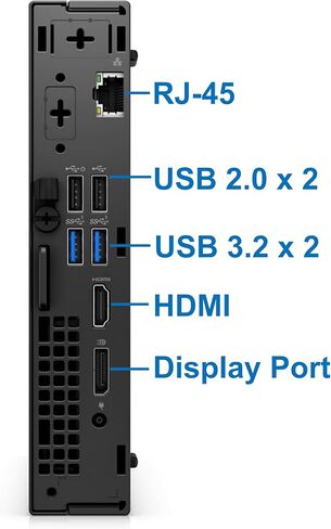 كمبيوتر ديل اوبتيبليكس 7010 مايكرو، انتل كور i9-12900K، ذاكرة الوصول العشوائي 64 جيجا، 2 تيرابايت NVMe SSD، USB 3.2، واي فاي مدمج، بلوتوث، ويندوز 11 برو، كمبيوتر أسود in Saudi Arabia